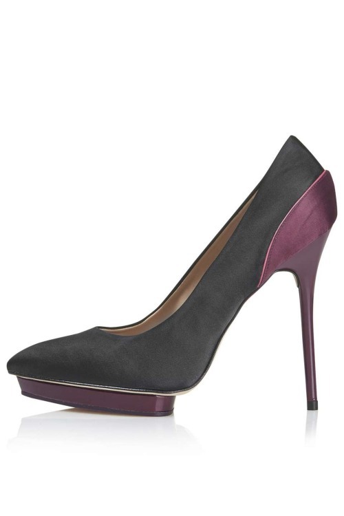 High Heels Blog SODA Satin Court Shoes via Tumblr