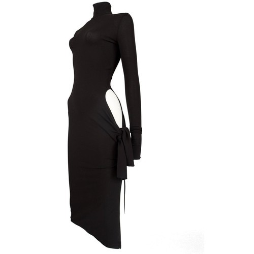 puremarula:Dolce Gabbana black bodycon evening dress with cut out, circa 2001 (see more cutout dress