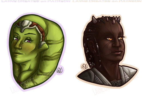 Twi’lek Smuggler - Yor’esha ; Zabrak Trooper - LlinaakiiTogruta Jedi Consular - Xizari Leyuu ; Nauto