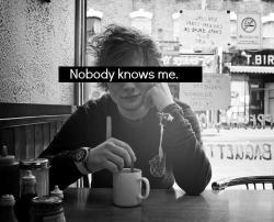 Nobody knows me. | via Tumblr on We Heart