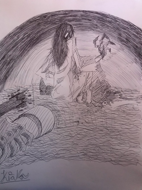 Hola!!, Quiero Mostrarles Este Dibujo Que Hice Con Sólo Pluma 🖊, Espero Les Guste!! Bye!!