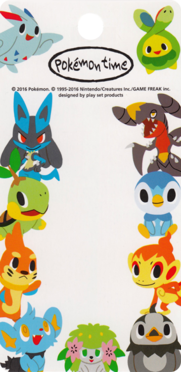 Pokémon Center / play set products - Pokémon Time Figure Strap Front Inserts(2009, 2010, 2012, 2013,