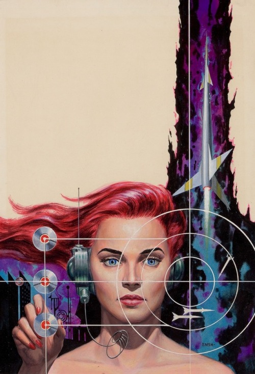 Ed Emshwiller cover art for Women’s Work, Original Science Fiction Stories (November 1956).
