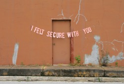 abandonedloveseries:I felt secure with youquote by anonymous // banner &amp; photography by peytonfulford