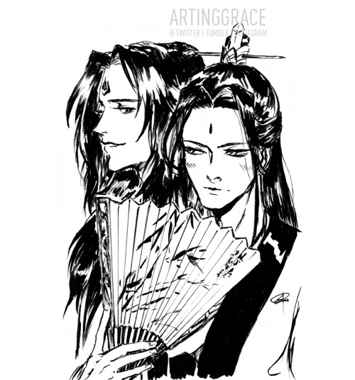 some quick mxtx character 4x6″ inks for friends :) on twitter | instagram - DO NOT REPOSTbuy me a co