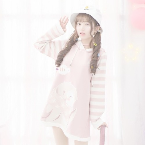 ♡ Penguin Striped Hoodie (2 Colours) - Buy Here ♡Discount Code: honeysake for 10% off your purchase!