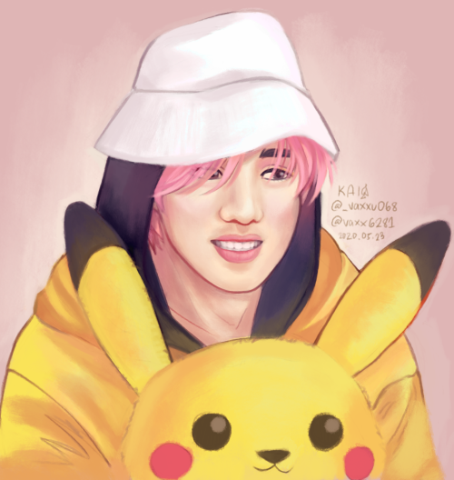 Wooseok and Pikachu from the vlive a while back