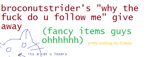 Porn Pics broconutstrider:  broconutstrider’s giveaway!!!