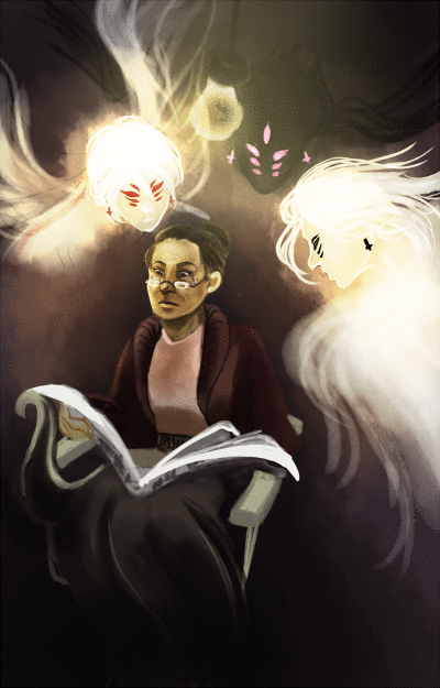 yinxiing:haha do I want to upload this let’s upload thisso I drew old woman josie on her porch