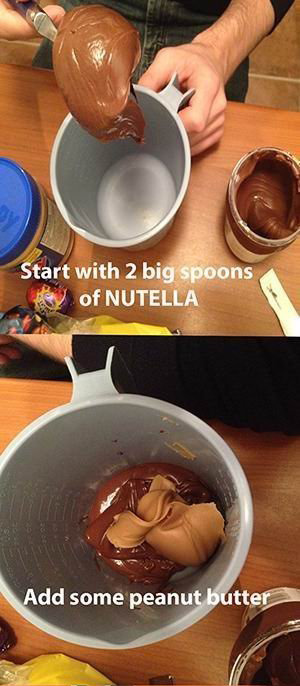 doingitforthevine:  not gonna lie i just read “start with 2 big spoons of nutella” and hit reblog  Gotta give this a go…..