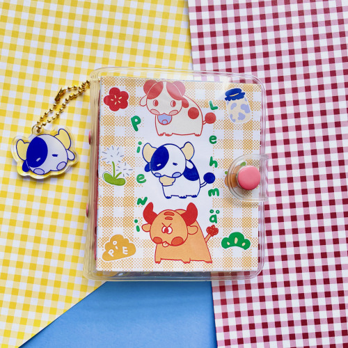 3 Little Cow &ldquo;Pieni Lehmä&rdquo; Mini Notebooks, Sticker sheet and washi are now available on 