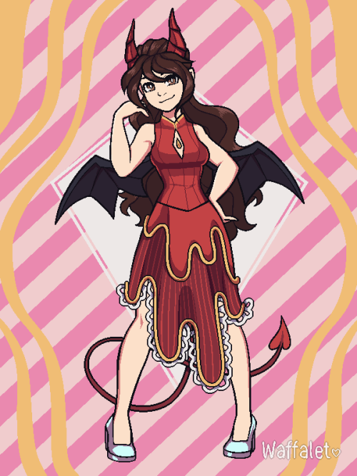 A GF Doll I Made In A Dress Up Game