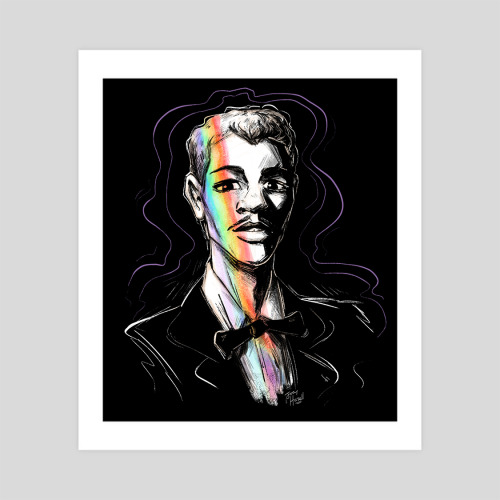 I am selling prints of my Marsha P. Johnson and Stormé DeLarverie,  portaits  as well as some Pride 