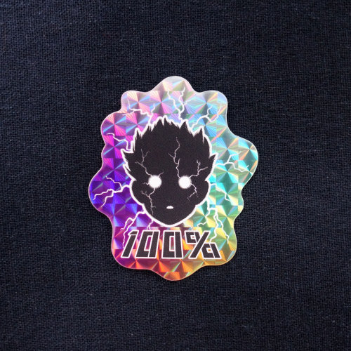 I got hyped from the MP100 season 3 announcement and made a sticker! It’s prismatic and shiny 