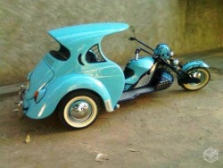 Doyoulikevintage:  Vw Car Trike