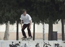 senpai-god:  herman, nollie inward heel.