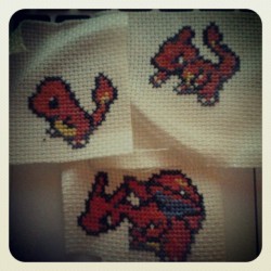 nerdcraftz:  Here are the patterns for Charmander,