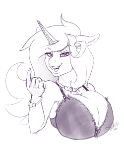 JFC that bra is strong.In-stream bust doodle for AlchemistPagan :D