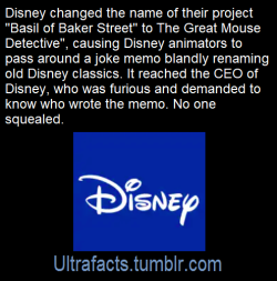 jelloapocalypse:  ultrafacts:  Source: [x] Click HERE for more facts!  My favorite part of this is that they didn’t change “Aristocats” 