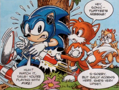 I love how Sonic is such a huge jerk in the Fleetway Comics : r