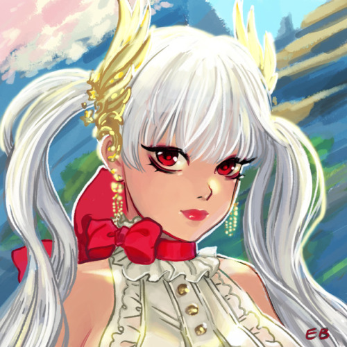 commission of @riverfruit ‘s Blade and Soul OC &lt;3 Thank you!!!