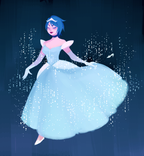 ramaoart:I keep imagining Aqua as Cinderella and I had to draw it. Also, art blocks suck.