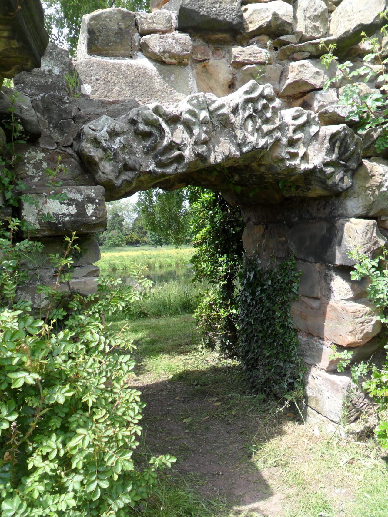 vwcampervan-aldridge:  Archway in 17th century garden folly, Shugborough Hall, Staffordshire,