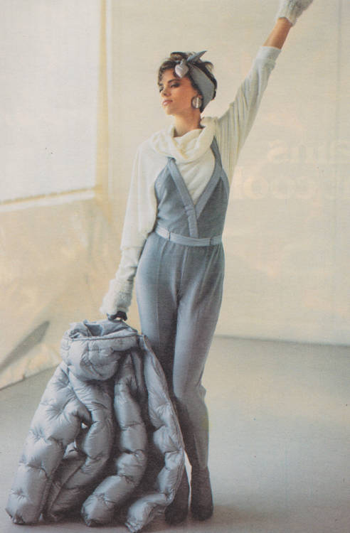  Chantal Thomass for Moncler Jardin des Modes, November 1983Photographed by Don Ashby