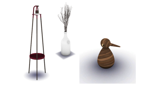 kai-hana:Opal Furniture & Decor SetSIDETABLE Floorlamp (7 Swatches) BRANCH Jar (3 Swatches) WOOD