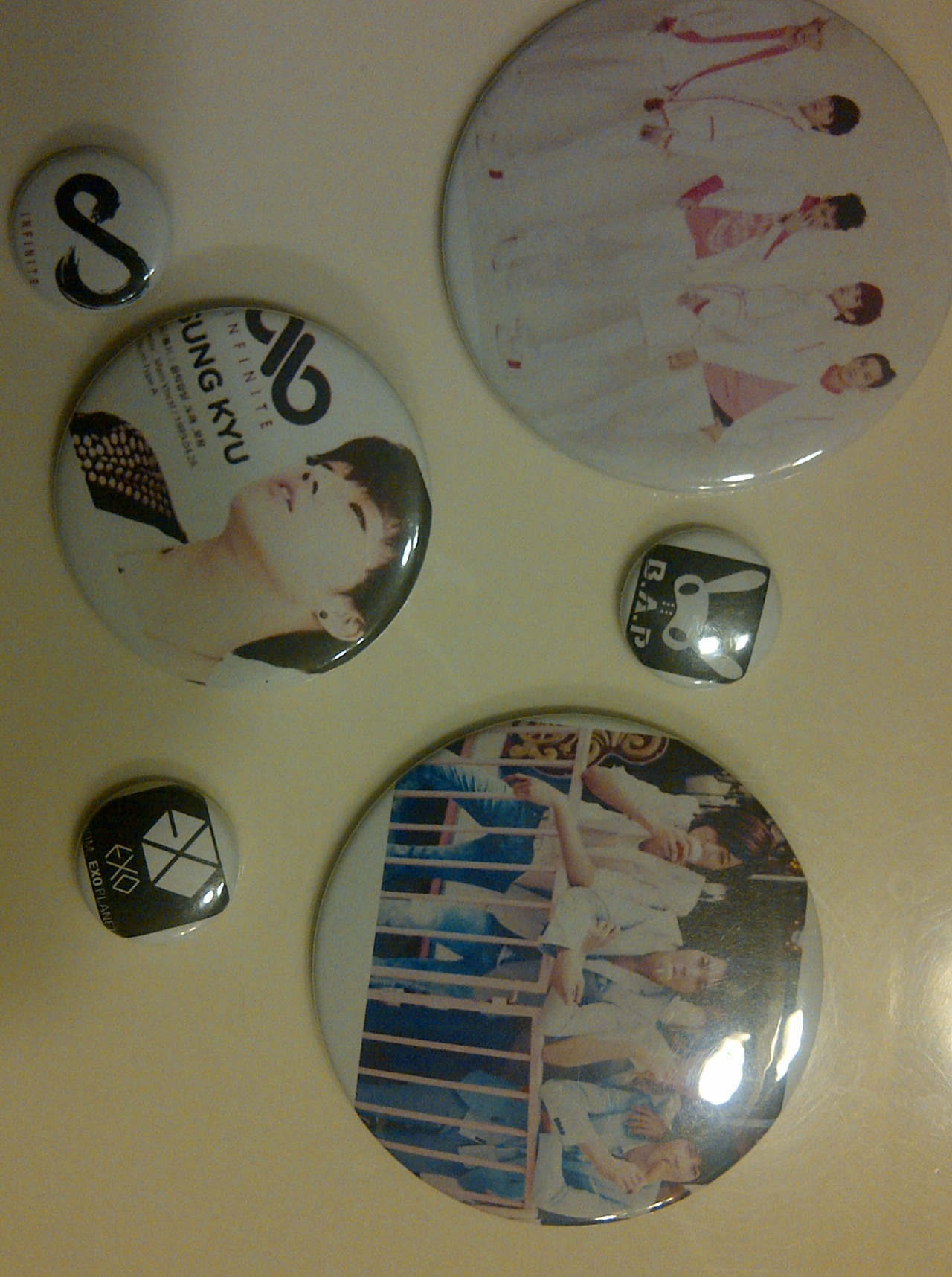 So today in marketing we had a chance to make buttons for ourselves so I made these