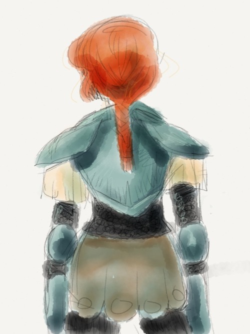 abbyboeh: Another lady knight, winding up to release my final for the zine! Get pumped!
