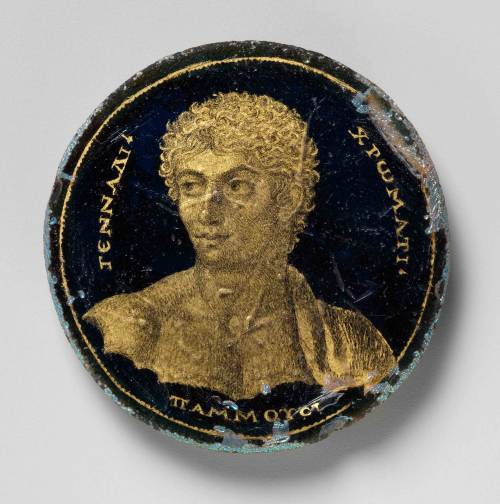 Medallion with a Portrait of Gennadios,  Made in Alexandria, Egypt, Roman, 250–300,T