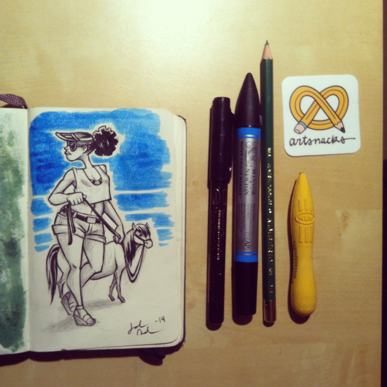 yohunny-art:
“Woman walking her horse.
”
ArtSnacks is like a magazine subscription but instead of a magazine you get 4 or 5 different art products to try out.
Learn more about ArtSnacks here.