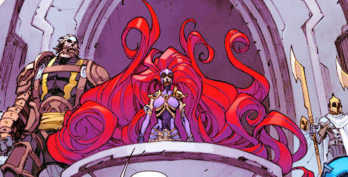 marvel-comic:  medusa in inhuman (2014) #002 written by charles soulepencils by joe