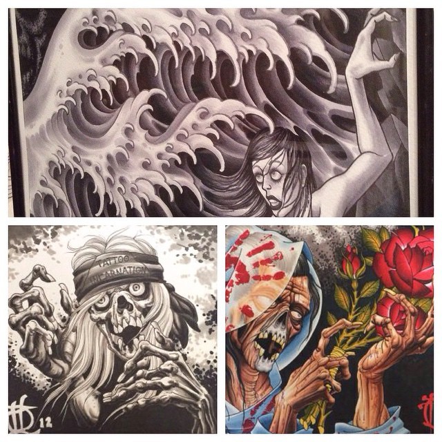 peterlagergren:  day 2 on this 3 paintings a day thing! @hakancrookedmoon your up
