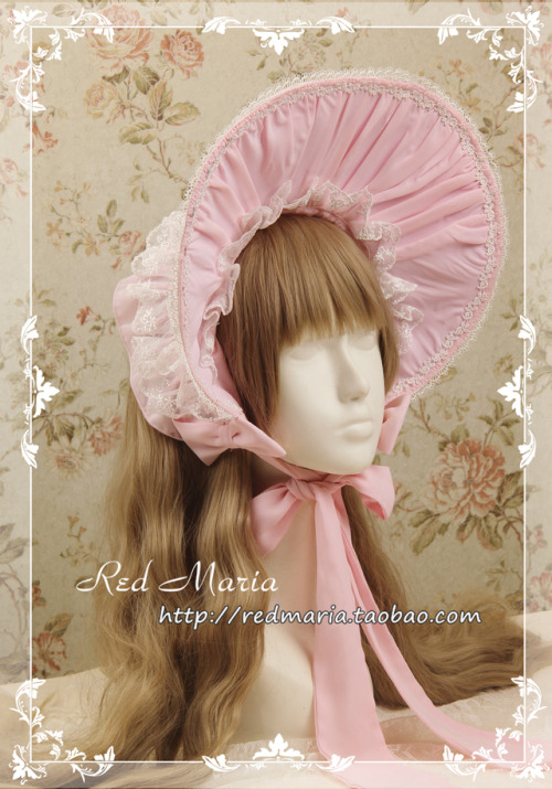 Red Maria cute lace bonnet preorderMy Australia-based Taobao shopping service is available here!