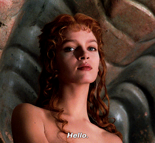 UMA THURMAN As GODDESS VENUS The Adventures Of Baron Munchausen (1988) Dir. Terry Gilliam