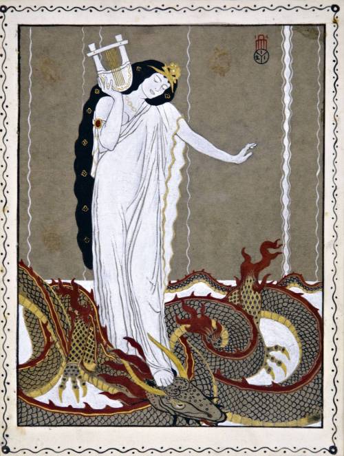 dekehlmark: Maxwell Ashby Armfield (1882-1972),  Medea and the dragon - 1914