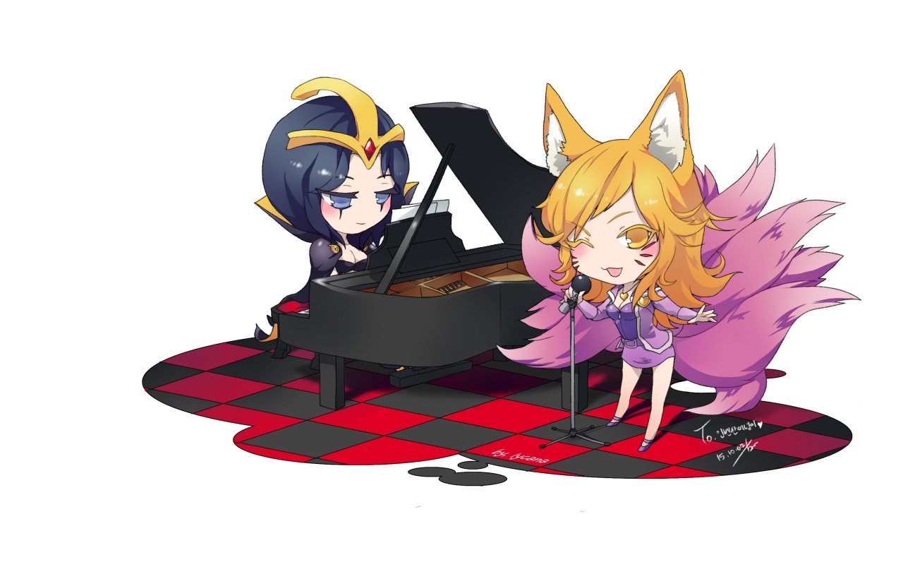 league-of-legends-sexy-girls:  Ahri and LeBlanc