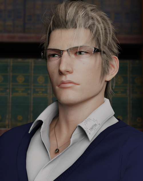 Professor Ignis listening attentively, but also a little judgmentally 