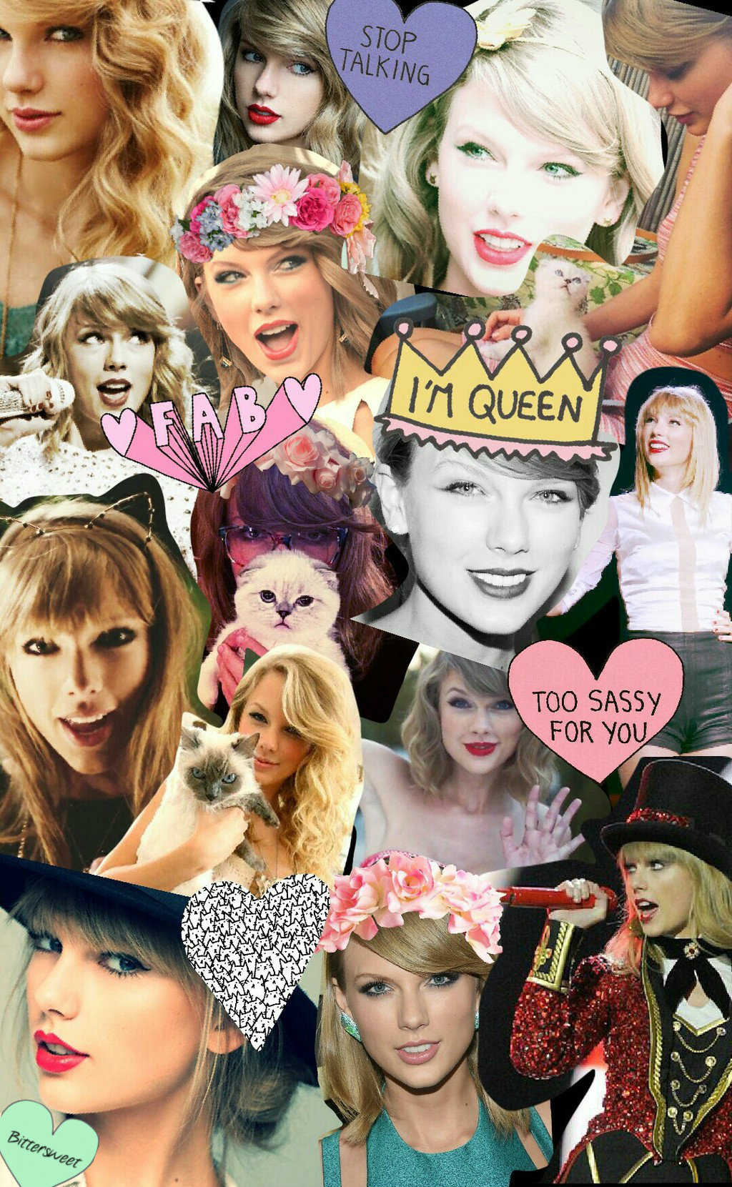 Taylor Swift collage as requested by Meg ) As... Bittersweet Collage Fabros