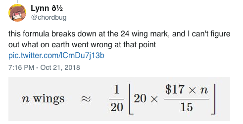 buzzfeed:This Restaurant Has The Wildest Wing Pricing Structure And People Are Doing Math To Try To 