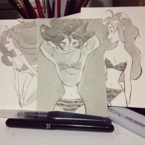 Rumiko Takahashi show at Q Pop tomorrow night in Little Tokyo, LA! Here’s some of the sketches