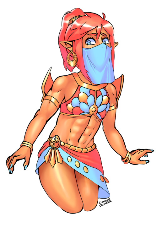 combos-n-doodles:Gerudo Warrior Link, in a variety of flavors!Even more (and lewder) edits on my Pat