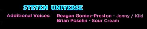 gemfuck:  voice acting credits for steven universe i caught during the ‘thon. (has voice actor for Opal)  Huh, can’t say I expected Sour Cream to be voiced by Brian Posehn, that’s interesting