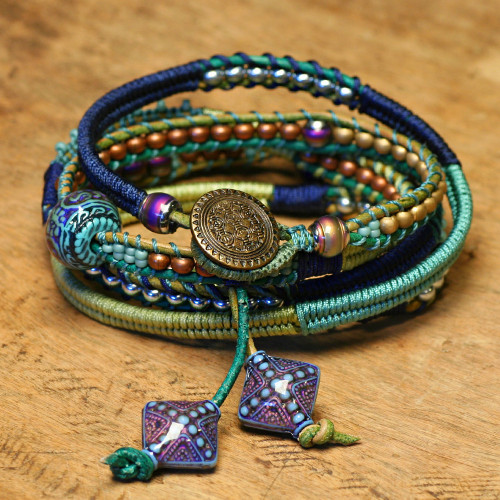 DIY Exotic Beaded Wrap Bracelet Tutorial from Beadshop.What makes this DIY unique and expensive look