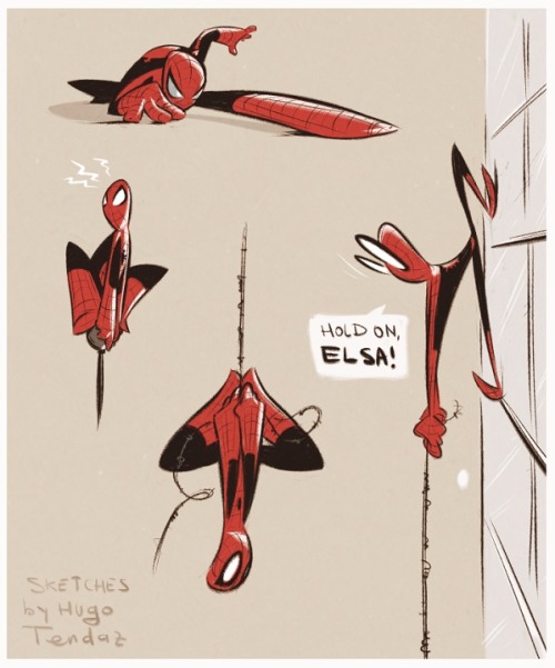 Spider-Man - Cartoony PinUp Sketches  Sketching adult photos