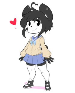 theycallhimcake:  I drew a smol panda doodle for Ken.I didn’t know what her shoes looked like until halfway though, so she got some sweet dunks instead.