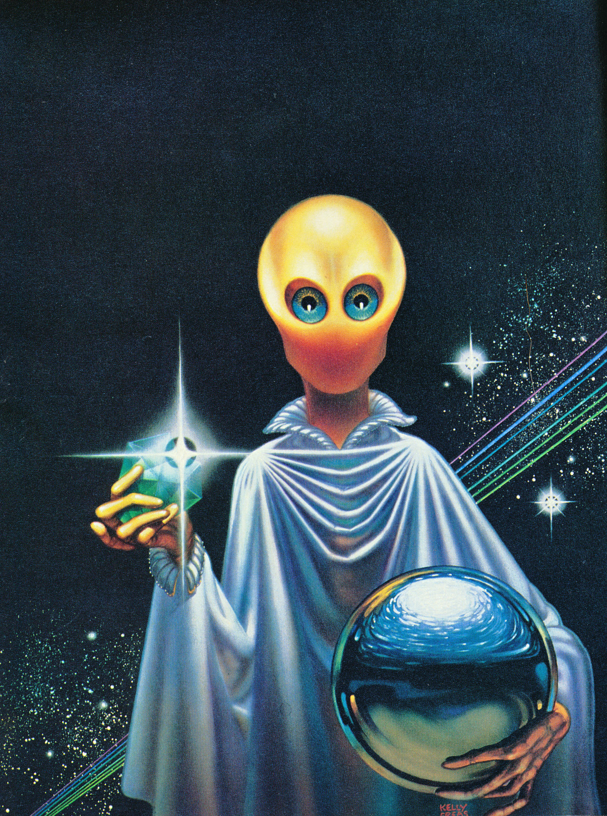 martinlkennedy:  Frank Kelly Freas painting for Rails Across The Galaxy by Andrew