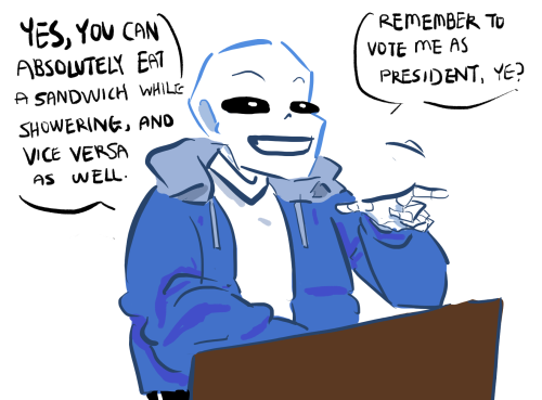 sans and papyrus having a president election